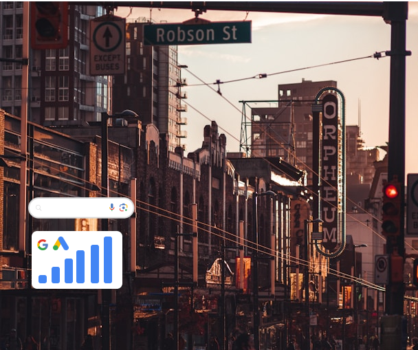 vancouver st and google ads chart